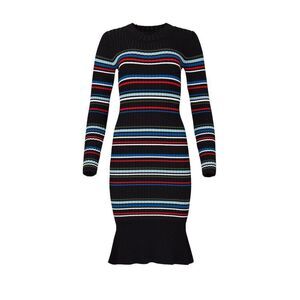 Parker Women's Bruna Knit Dress Size S Multicolor Striped Knee Length $398